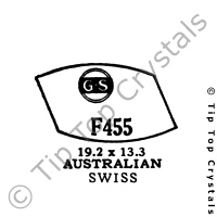 GS F455 Watch Crystal