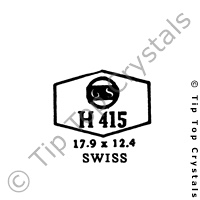 GS H415 Watch Crystal