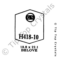GS H418-10 Watch Crystal