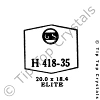 GS H418-35 Watch Crystal