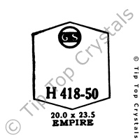 GS H418-50 Watch Crystal