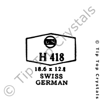 GS H418 Watch Crystal