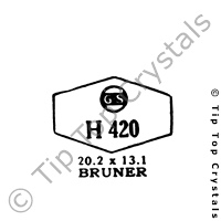 GS H420 Watch Crystal