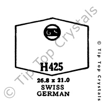 GS H425 Watch Crystal