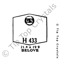 GS H433 Watch Crystal