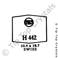 GS H442 Watch Crystal