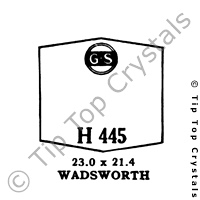 GS H445 Watch Crystal