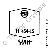 GS H454-15 Watch Crystal