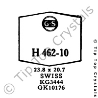 GS H462-10 Watch Crystal