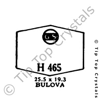 GS H465 Watch Crystal