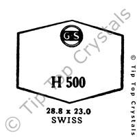 GS H500 Watch Crystal