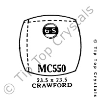 GS MC550 Watch Crystal