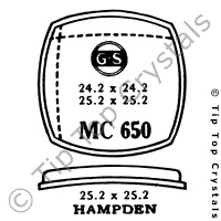 GS MC650 Watch Crystal