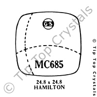 GS MC685 Watch Crystal