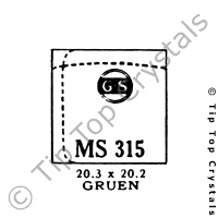 GS MS315 Watch Crystal