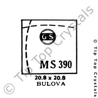 GS MS390 Watch Crystal