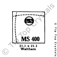 GS MS400 Watch Crystal