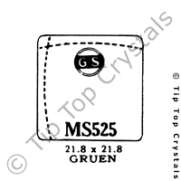 GS MS525 Watch Crystal