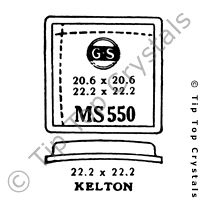 GS MS550 Watch Crystal