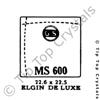 GS MS600 Watch Crystal