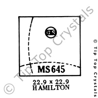 GS MS645 Watch Crystal