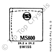 GS MS800 Watch Crystal