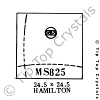 GS MS825 Watch Crystal