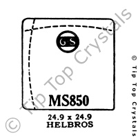 GS MS850 Watch Crystal