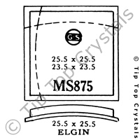 GS MS875 Watch Crystal