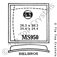 GS MS950 Watch Crystal