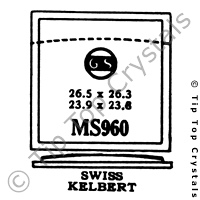 GS MS960 Watch Crystal