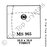 GS MS965 Watch Crystal