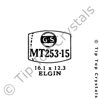 GS MT253-15 Watch Crystal