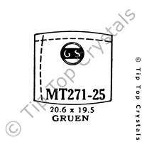 GS MT271-25 Watch Crystal