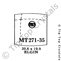 GS MT271-35 Watch Crystal
