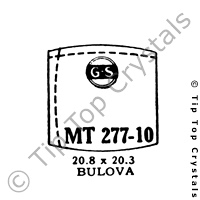 GS MT277-10 Watch Crystal