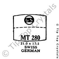 GS MT280 Watch Crystal