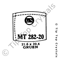 GS MT282-20 Watch Crystal