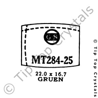 GS MT284-25 Watch Crystal