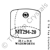 GS MT294-20 Watch Crystal