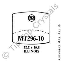 GS MT296-10 Watch Crystal
