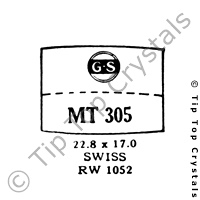 GS MT305 Watch Crystal