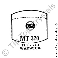 GS MT320 Watch Crystal