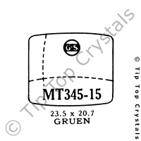 GS MT345-15 Watch Crystal