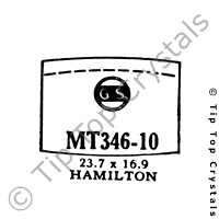 GS MT346-10 Watch Crystal