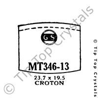 GS MT346-13 Watch Crystal