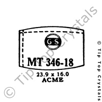 GS MT346-18 Watch Crystal