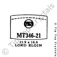 GS MT346-21 Watch Crystal