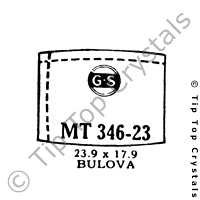 GS MT346-23 Watch Crystal