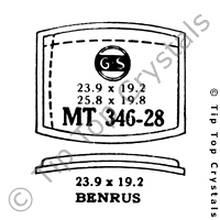 GS MT346-28 Watch Crystal
